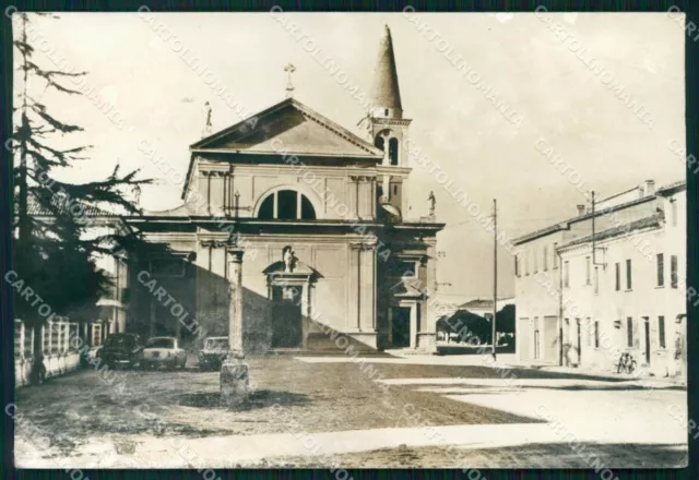 Rovigo Papozze Chiesa Parrocchiale FG Foto cartolina RT0303