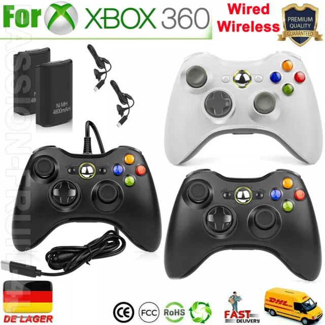 Wired/Wireless Controller Für Microsoft Xbox 360/360Slim/360E Gamepad PC Windows