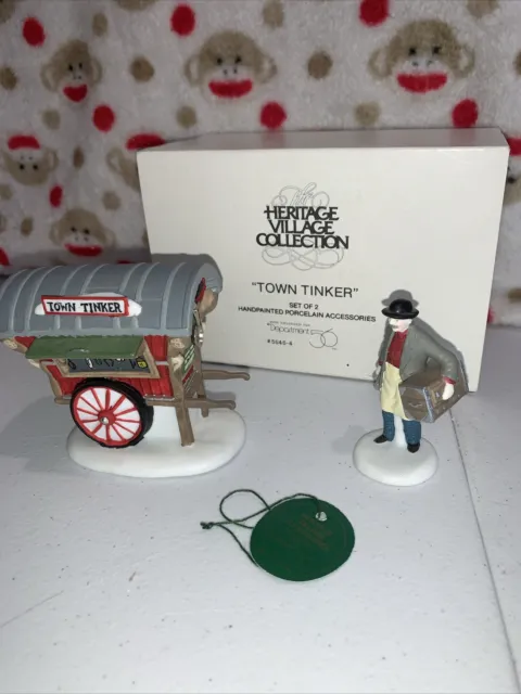 Dept. 56 Heritage Dickens Village 1992 Town Tinker 5646-4 Complete