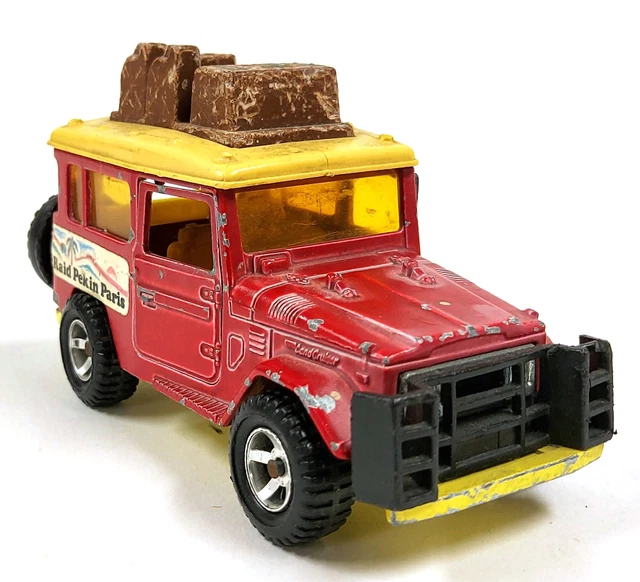 MAJORETTE TOYOTA LAND Cruiser Raid Pek Paris Vintage Voiture Jouet