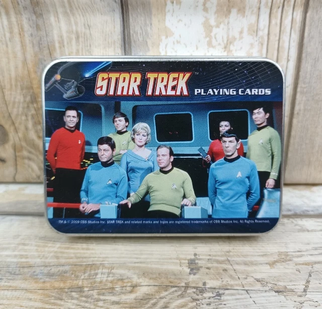 STAR TREK PLAYING Cards In Tin Collectable Complete with All 54 Cards