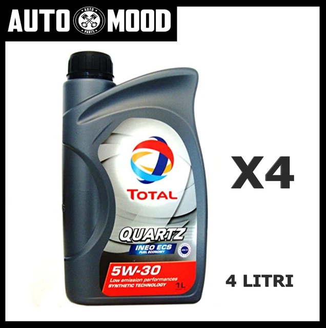 4 LT TOTAL QUARTZ INEO ECS 5W30 OLIO MOTORE ACEA C2 TOYOTA CITROEN PEUGEOT FIAT