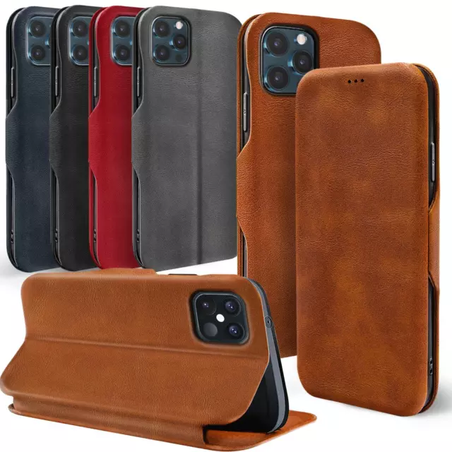 Klapp Hülle für iPhone 14 Plus Pro Max Flip Tasche Pu Leder Case Etui Book Cover