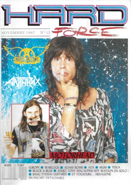 Revue: Hard Force Magazine n° 12 Aerosmith Anthrax Motorhead Europe Warlock ADX