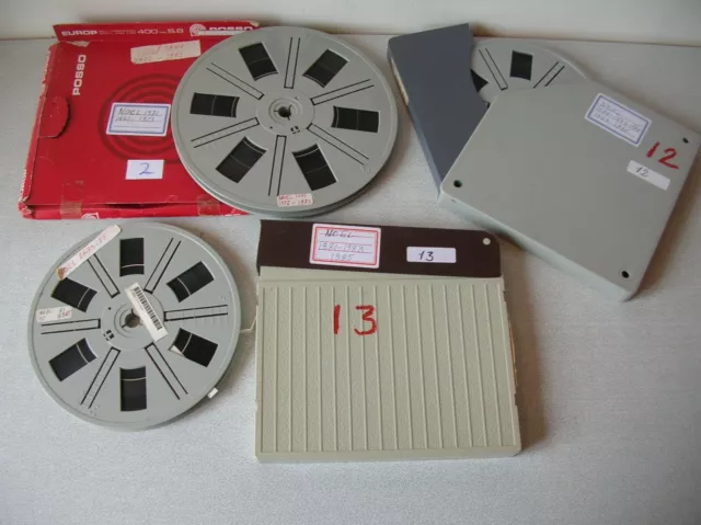 Lot de 3 anciens films amateur film de famille super 8 Noël 1971 à 1985 n°1