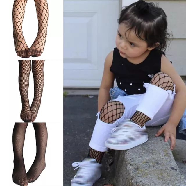 Baby Kids Mesh Stockings Girls Fashion Fishnet Stockings Black Pantyhose Tights