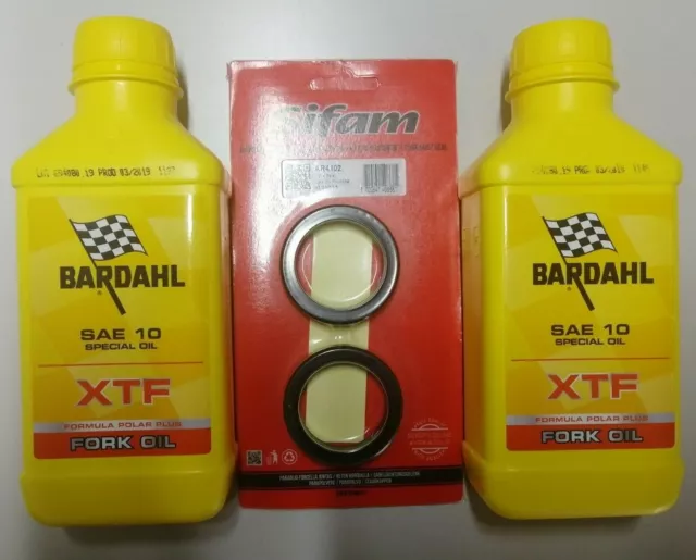 Kit Olio Forcella Bardahl 10W + 2 Paraoli Sifam Yamaha Xt E 600 3Tb