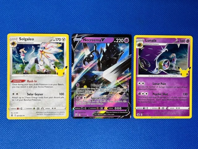 ad  - Pokemon Cards Lot Tag Team Solgaleo & Lunala GX 3 set