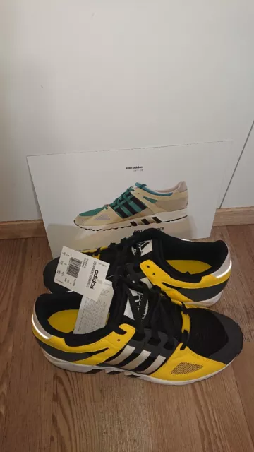 Adidas Equipment Runnig Guidance Schwarz Gelb Neu und Ungetragen Gr. 43 1/3