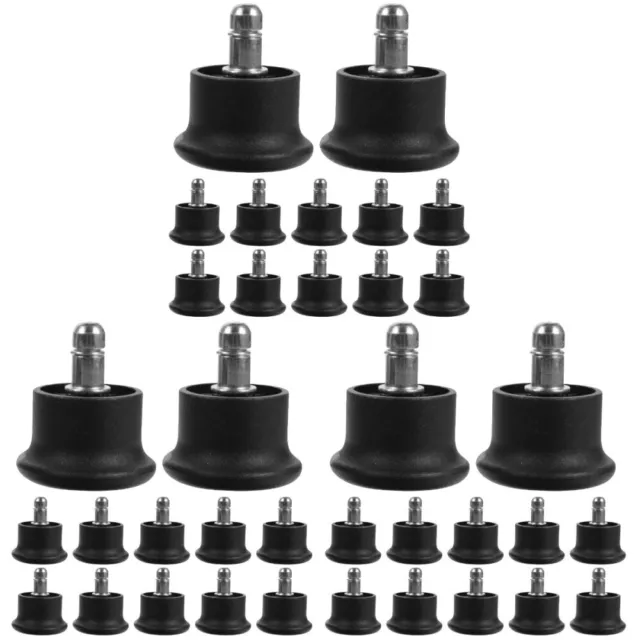 36 Pcs Chair Plug-in Pad Chair Fixed Feet Office Chair Casters Locking Wheels