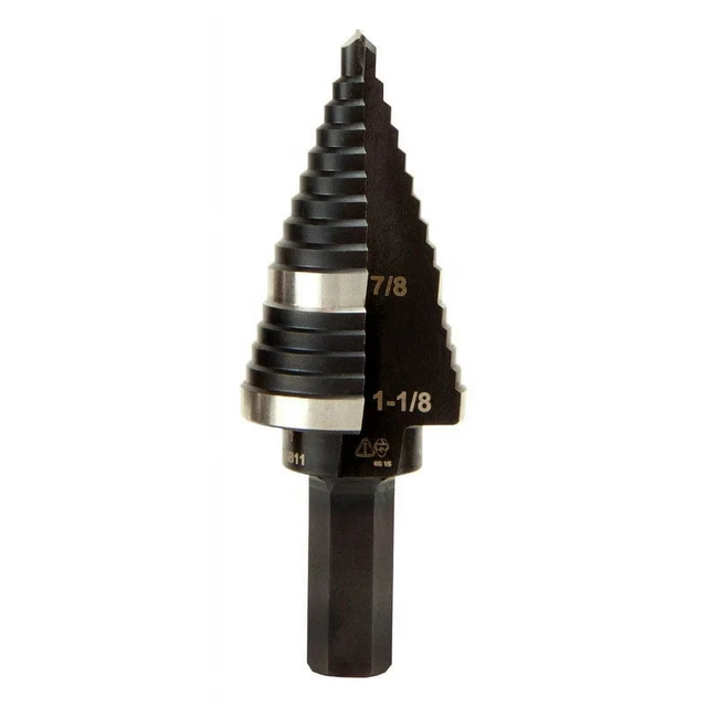 Klein Tools High Speed Steel Double Flute Step Drill Bit 1 pc.
