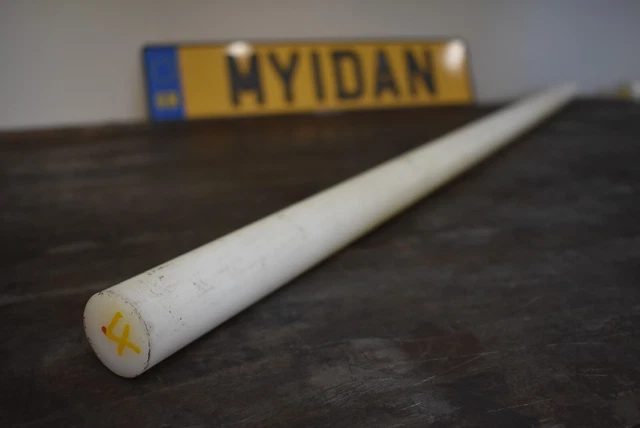 32mm x 1000mm ACETAL Rod Natural White Engineering Plastic Billet Round Bar (4)
