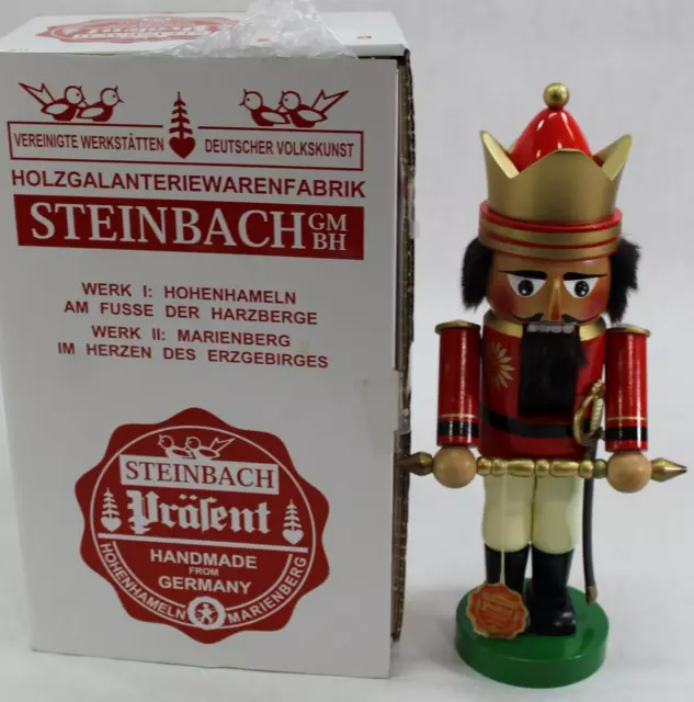 Authentic Steinbach Germany German King Wooden Nutcracker 14”