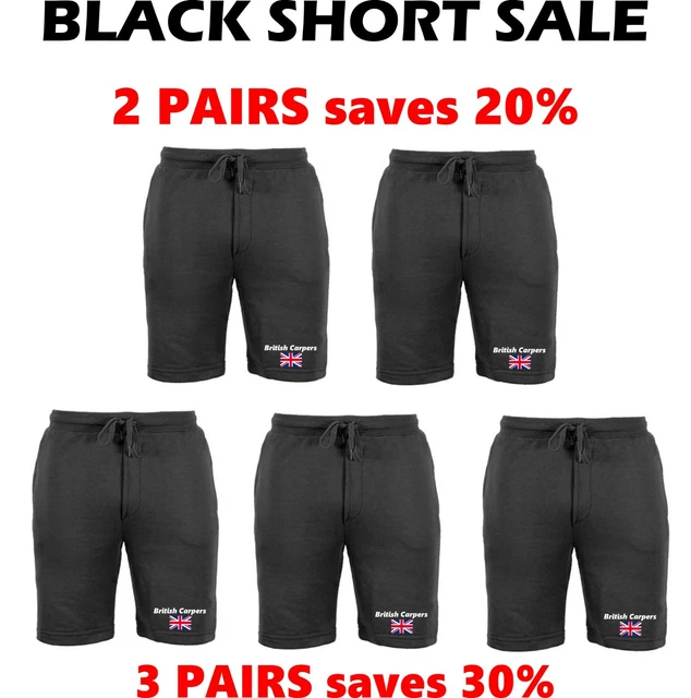 Carp Fishing Clothing - BLACK SHORTS
