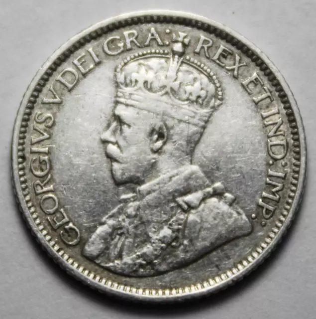 Canada 1912 Silver 10 Cents, Old Date KGV (121d)