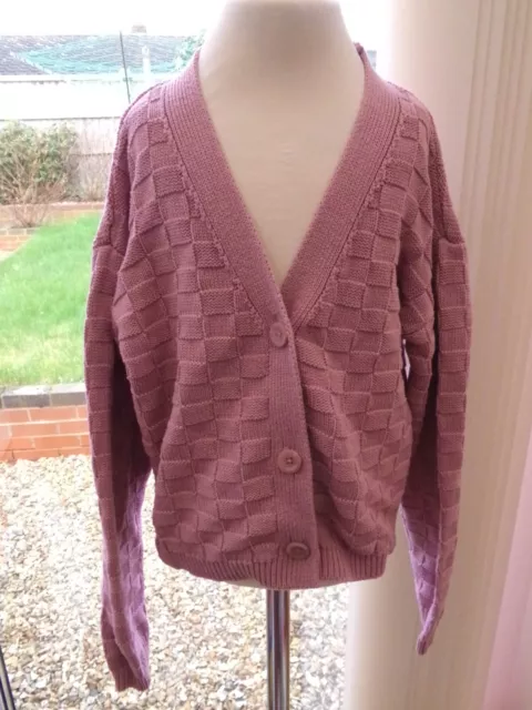 NUTMEG girls dusky pink cardigan - 8-9 years