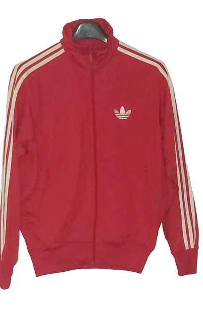 Adidas Originals Firebird Track Top M Rosso RARA Giacca Tuta Trifoglio 3 Righe