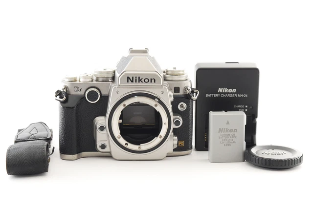 8234Shots! Nikon Df 16.2 MP Digital SLR Camera Silver Body Only [Near Mint]#1627