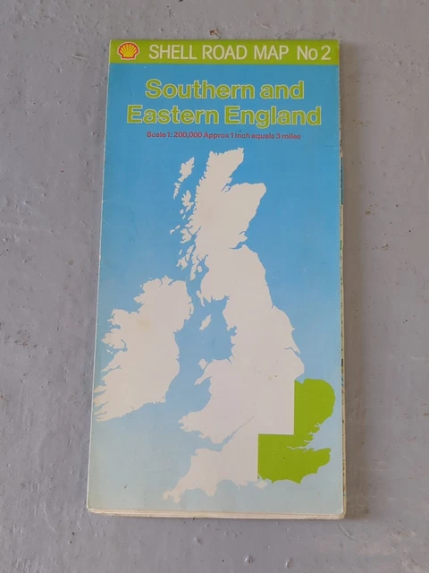 1978 SHELL ROAD Map No2 Southern & Eastern England, Shell Petrol Oil ...