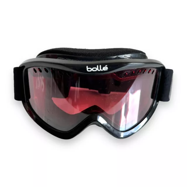 UNISEX BOLLE SKI SNOWBOARD GOGGLES ROSE RED LENS Used Good Condition Black