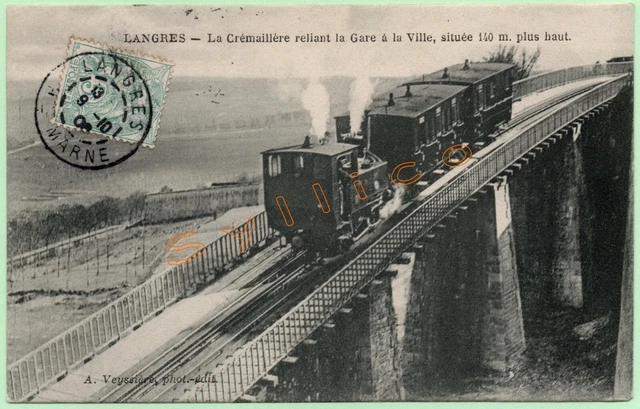 Langres - LANGRES -52- Le Chemin de fer à Crémaillère reliant la gare à