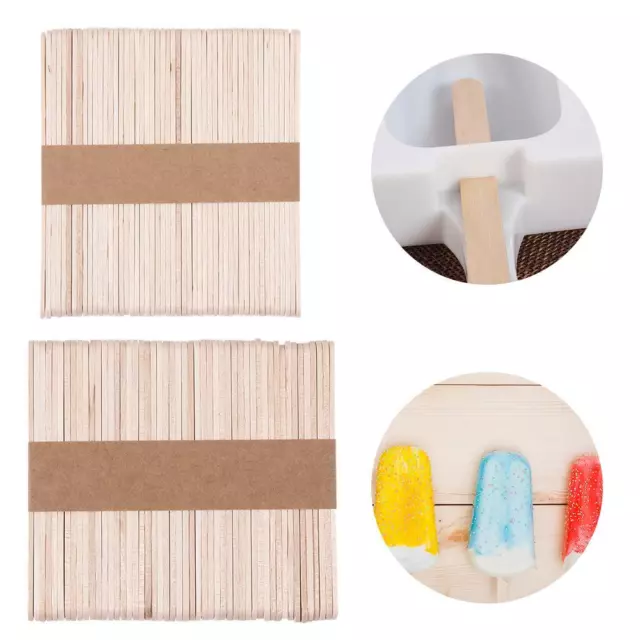 Wooden Craft Ice Cream Sticks Wood Timber Popsicle Making Popsicle Stick