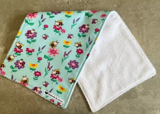 Baby Burp Cloth/ Flannel Front/ Towelling Backed/ Must Have For Baby/Free Post