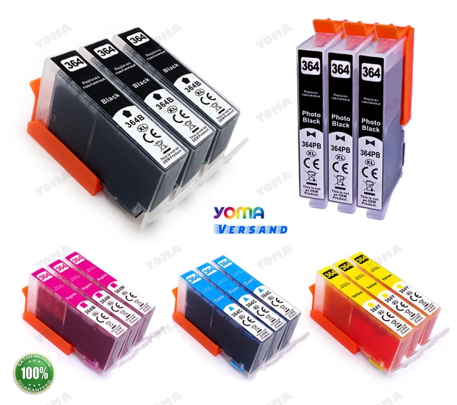 Hp 364 Ink Cartridges Druckerpatronen 364 XL Multipack Für HP Photosmart 5510 5520 6510 6520 7510 7520 364xl Ink Cartridges