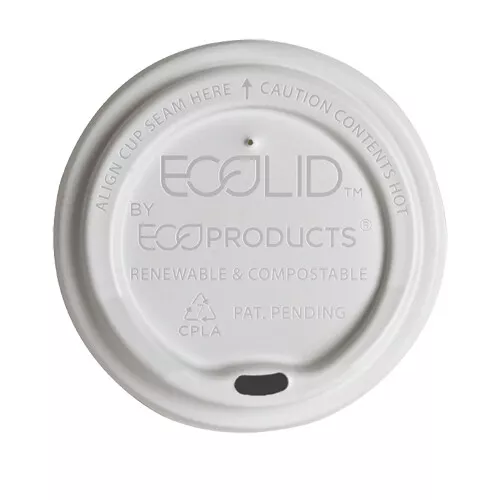 Eco Products - EP-ECOLID-W - 10-20 oz EcoLid® Renewable and Compostable Hot Cup