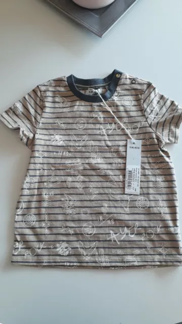 Tee-shirt bébé garçon manches courtes neuf, marque IKKS, taille 18 mois 2