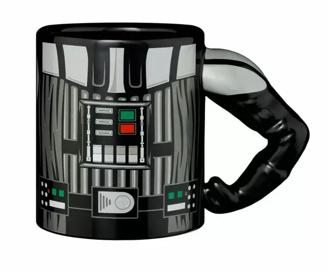 Star Wars Darth Vader 3D Arm Tasse Kaffee Becher Keramik | 330ml | Schwarz