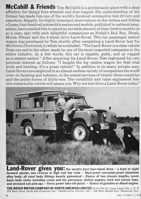 1960 LAND ROVER 10 PASSENGER WAGON Vintage Ad ~ RARE CDN Ad ~ FREE SHIPPING!