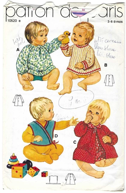 Patron Ancien De Couture Pour Poupée 25/40 & 45cm - Reproduction Du Magazine La Poupée Modèle 1885