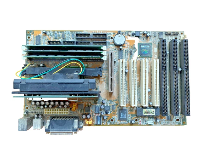 Retro Computer Clicker SOYO SY-V6BE SLOT 1 AGP ISA Retro Motherboard + Celeron 333MHz + 128MB ...
