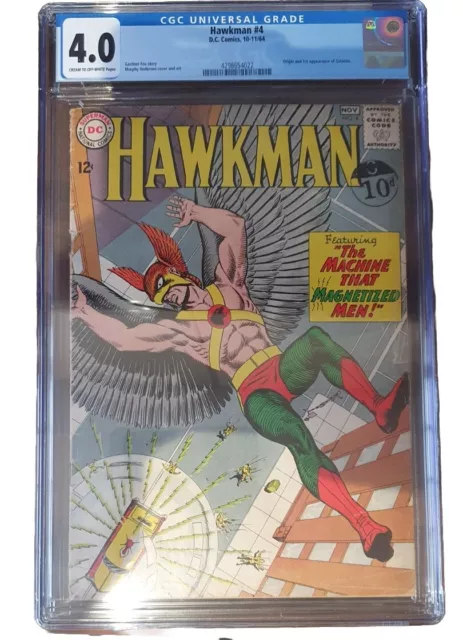 Dc Comics Hawkman 4 cgc 4.0 1st appearance Zatanna 1964 Justice League