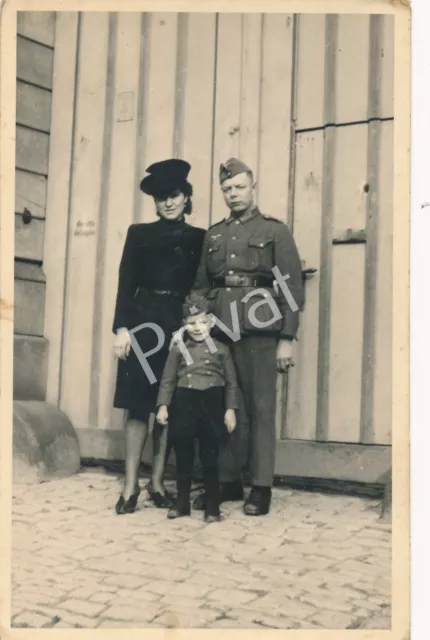 Photo Pk Wk II de Famille Sortmann Père Fritz Soldat Wehrmacht Uniforme K1.76