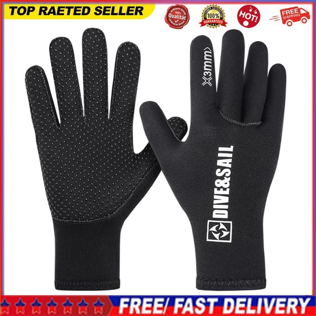 3mm Scuba Diving Gloves Anti Slip Wetsuit Gloves for Diving Snorkeling Surfing