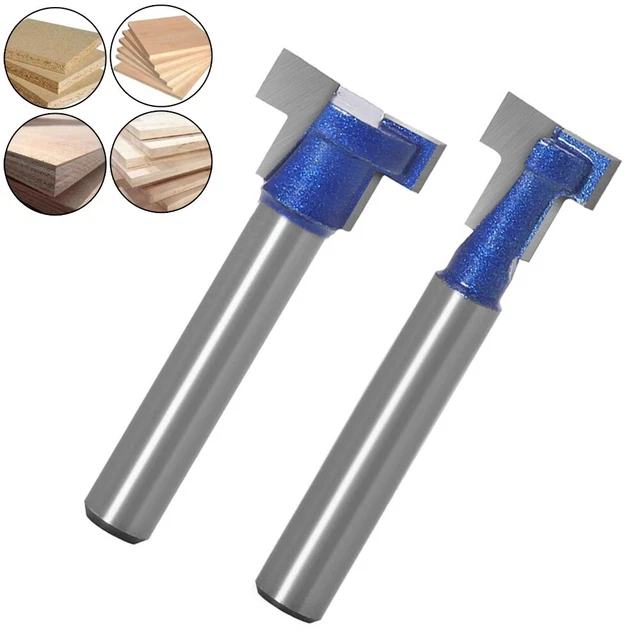Router Bit Alloy T Slotting T-Slot 1/4 Inch Shank Hex Bolt Key Hole Bit