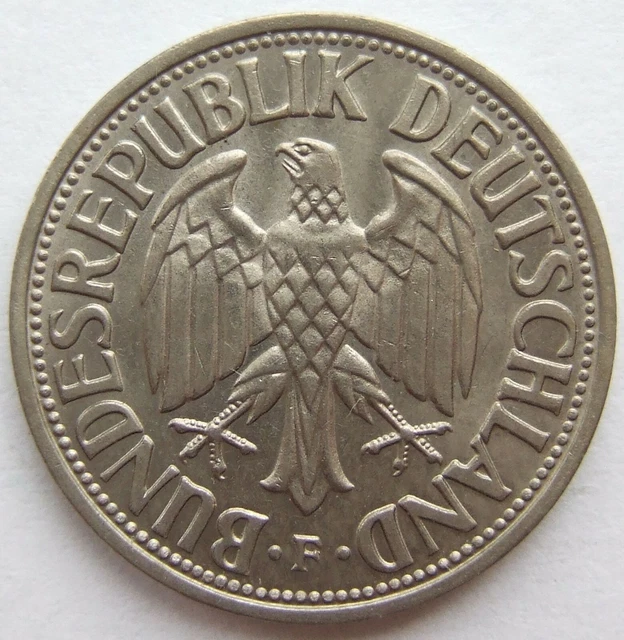 Moneta Rfg 1 Tedesco Marchi 1956 F IN Extremely fine/Brillant uncirculated 2