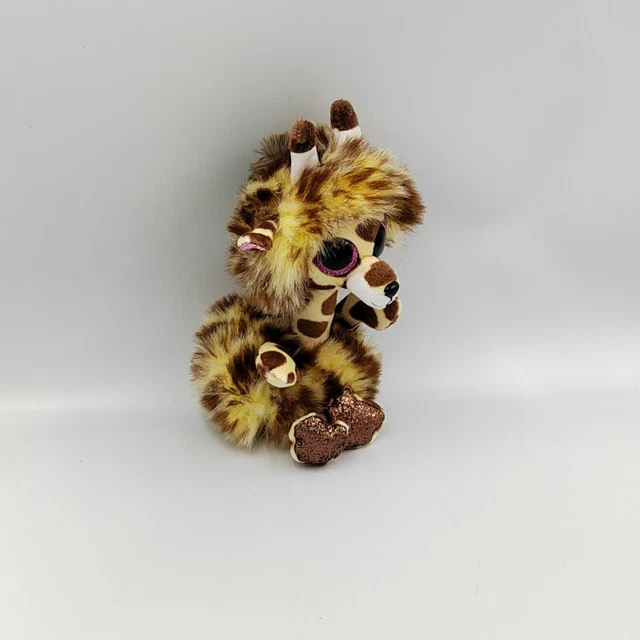 Doudou peluche girafe gros yeux brillant TY Gertie - 32706