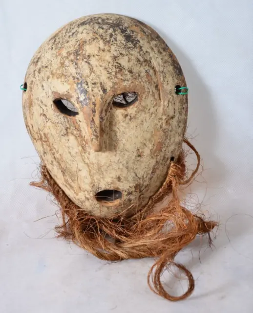 African Art Tribal.Lega Mask Bearded Congo African Art