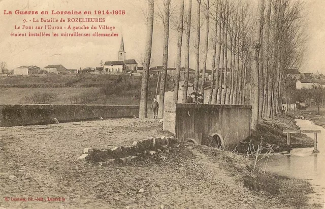 War In Lorraine Battle Of Rozelieures Postcard Bridge Over Euron