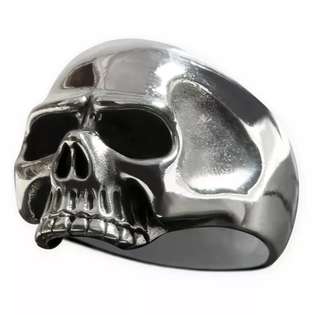 Totenkopf Ring 925 Silber Keith Richards Herren Biker Rocker Schmuck Skull