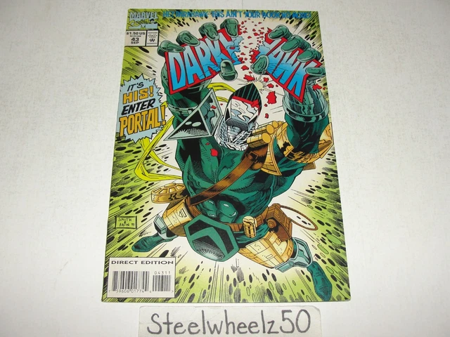 Darkhawk #43 Comic Marvel 1994 Portal Low Print Run Danny Fingeroth Tod Smith