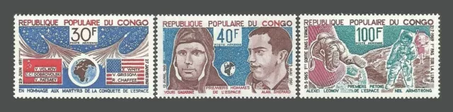 Congo Republic Stamps 1974 Airmail - Conquest of Space - MNH