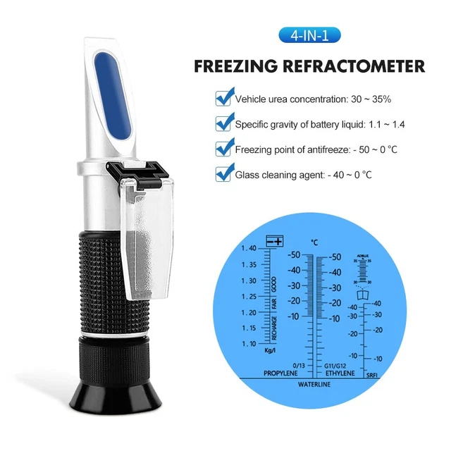 ATC REFRACTOMETER ADBLUE Engine Antifreeze Coolant Tester Battery