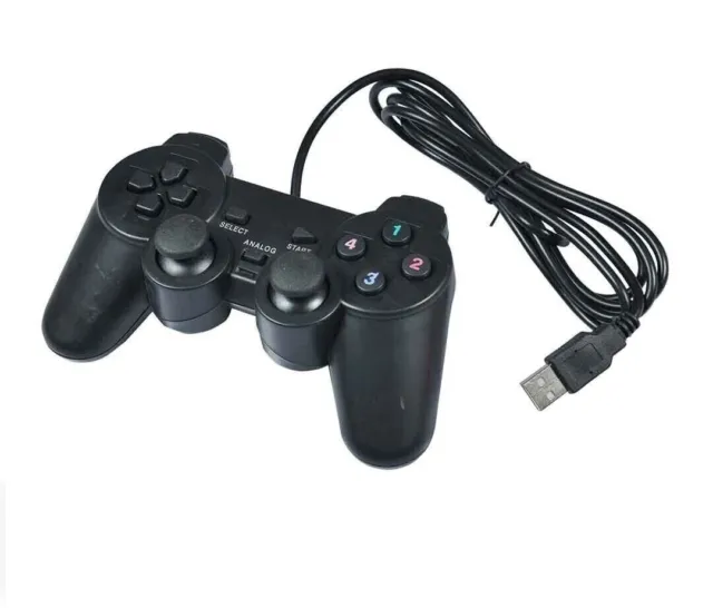 Joypad Controller Joystick Gamepad Con Filo Compatibile PS3 Nero hsb