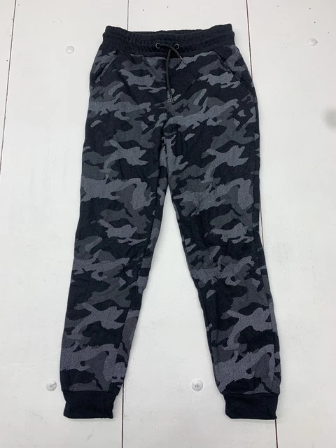 Univibe Boys Black Camouflage Joggers Size Medium