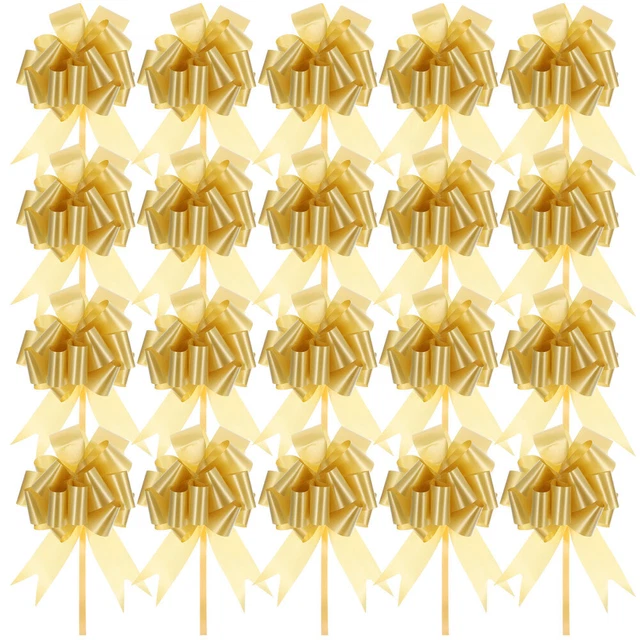 20 pz regalo arte lattiera regalo pull fiocchi regalo avvolgente fiocco festival tirare decorazione floreale