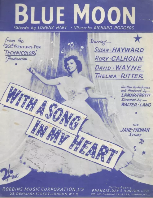 Rodgers & Hart Blue Moon UK Sheet Music